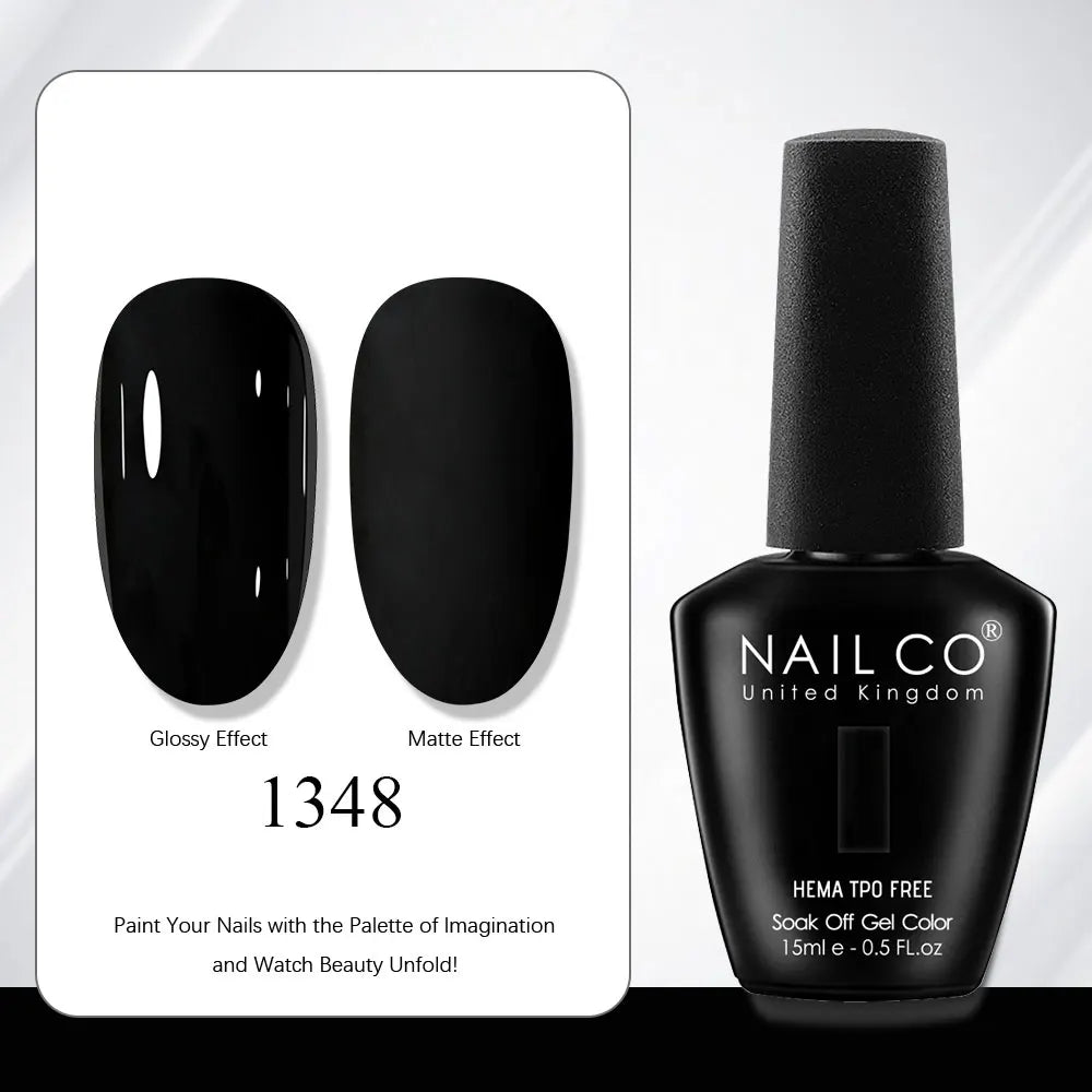 NAILCO Gel Nail Polish 15ml | 333 Colors UV/LED Soak-Off Semi-Permanent Gel Varnish | Long-Lasting Natural Resin Formula