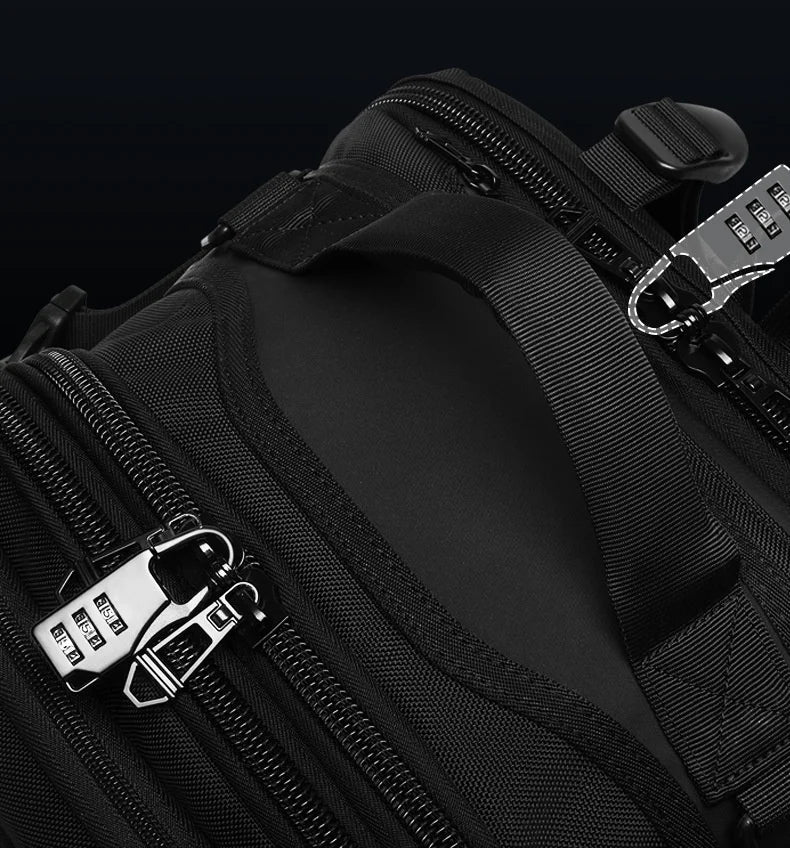 Ozuko Men's Waterproof Travel Backpack | Large Capacity Laptop Bag with Shoe Compartment