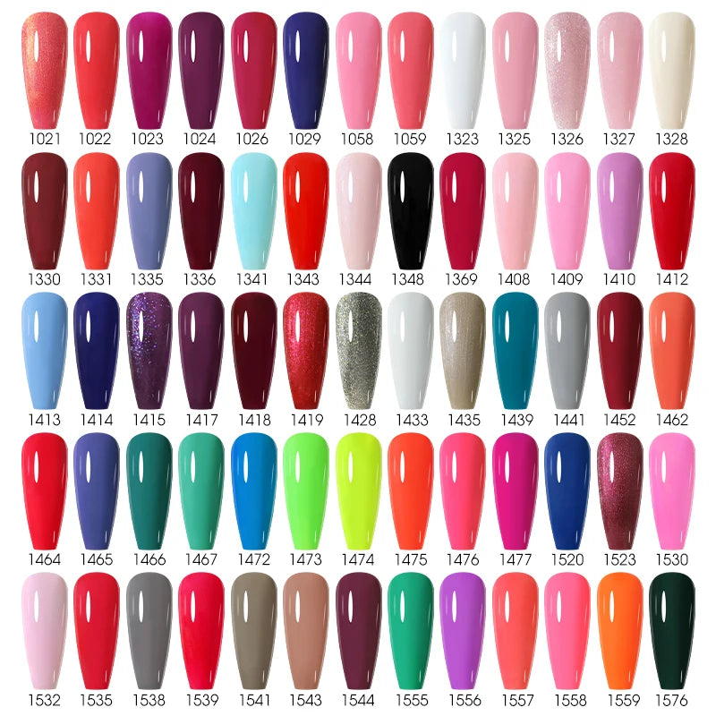 NAILCO Gel Nail Polish 15ml | 333 Colors UV/LED Soak-Off Semi-Permanent Gel Varnish | Long-Lasting Natural Resin Formula