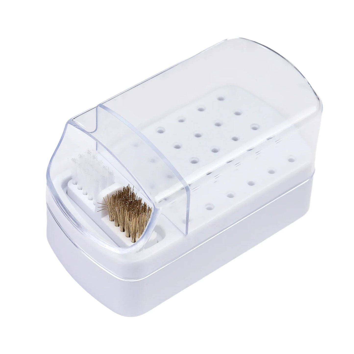 30-Slot Nail Polish Organizer | Acrylic Portable Display Stand | Dustproof Nail Polish Holder for Salon & Home