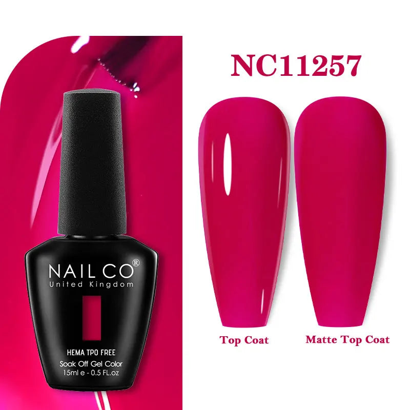 NAILCO Gel Nail Polish – HEMA-Free Soak-Off UV/LED Gel | 15ml | 333 Colors