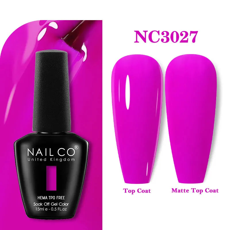 NAILCO Gel Nail Polish – HEMA-Free Soak-Off UV/LED Gel | 15ml | 333 Colors