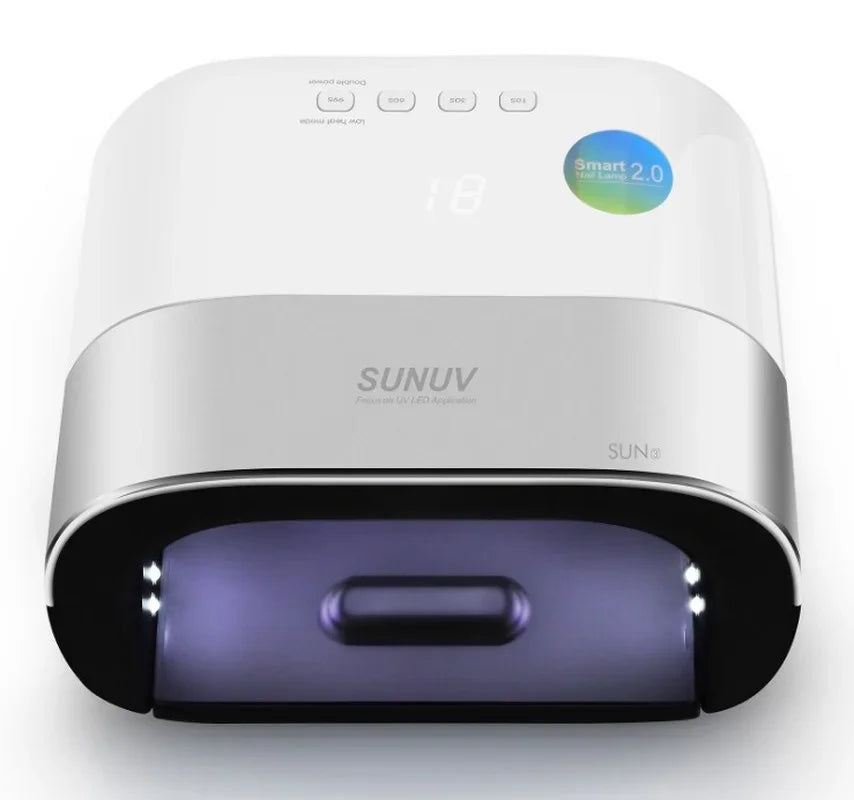 SUNUV SUN3 Nail Dryer Smart 2.0 48W UV LED Lamp Nail with Smart Timer Memory Invisible Digital Timer Display Nail Drying Machine