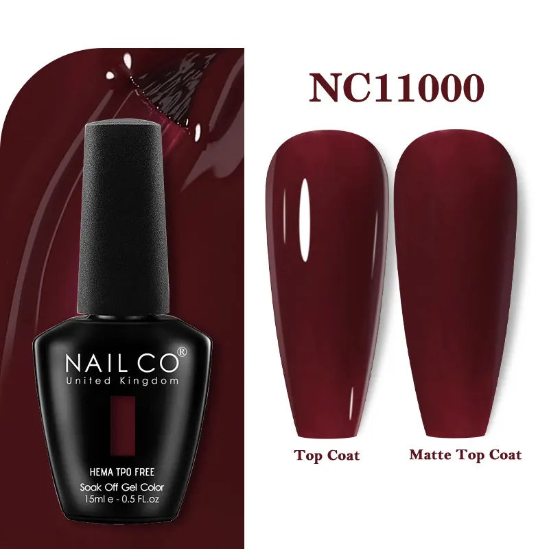 NAILCO Gel Nail Polish – HEMA-Free Soak-Off UV/LED Gel | 15ml | 333 Colors