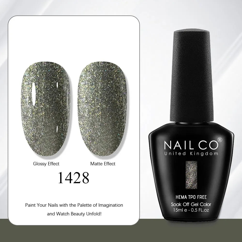 NAILCO Gel Nail Polish 15ml | 333 Colors UV/LED Soak-Off Semi-Permanent Gel Varnish | Long-Lasting Natural Resin Formula