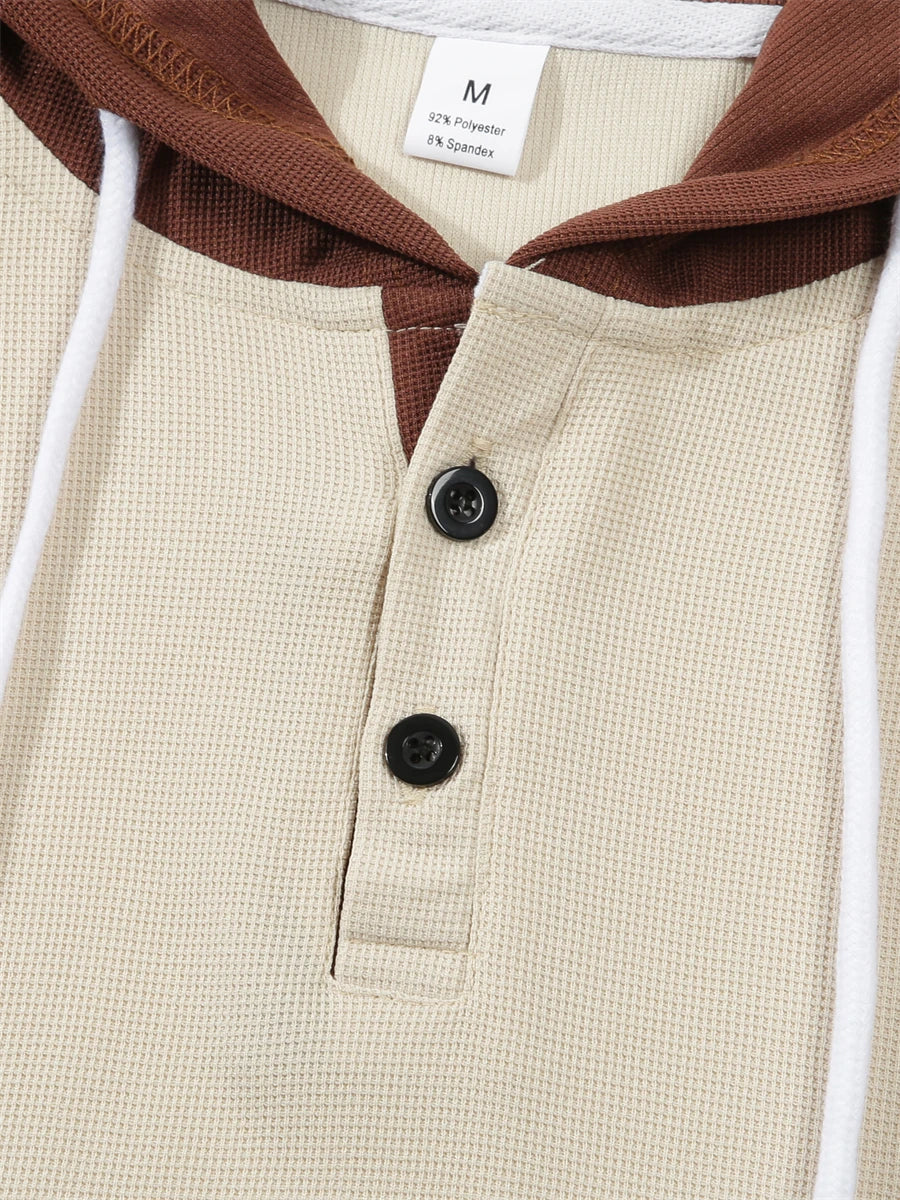 Men's Hoodie Hooded Color Block Pocket Sports & Outdoor Streetwear Cool Casual Spring & Fall Clothing Apparel Hoodies Sweatshirt