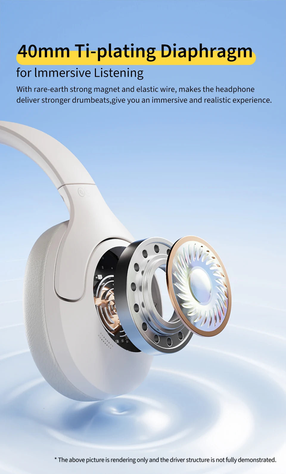 QCY H3 Lite ANC Wireless Headphones — Bluetooth 5.3, 60H Battery, Active Noise Cancelling