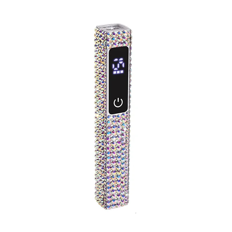 UV LED Nail Lamp Dryer Machine Portable USB Rechargeable Nail Dryer With Diamond Quick Drying Handheld Manicure Lamp For Gel