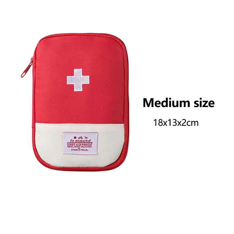 Portable First Aid & Medical Storage Bag – Oxford Cloth, Foldable, Multi-Pocket Organizer for Home, Travel & Outdoor | S, M, L