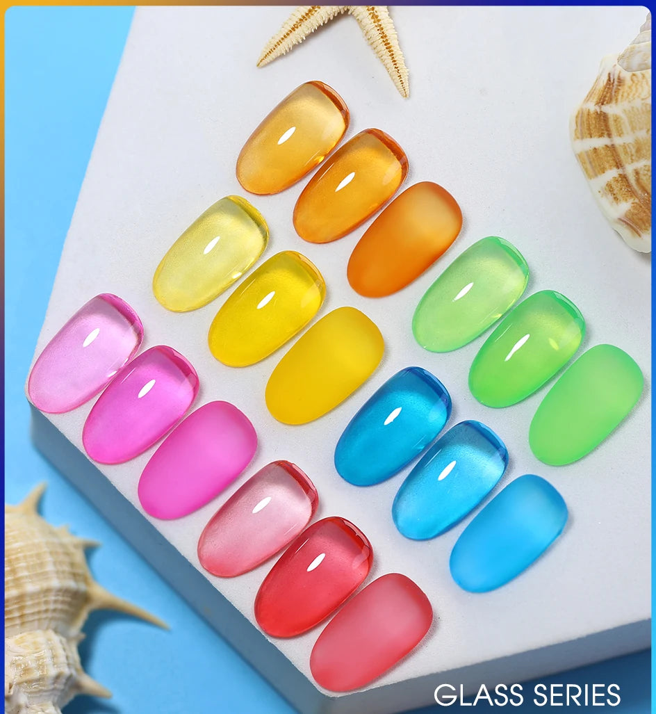 NAILCO Jelly Gel Nail Polish | HEMA-Free Soak Off UV LED Semi-Permanent Gel Varnish — 70 Colors
