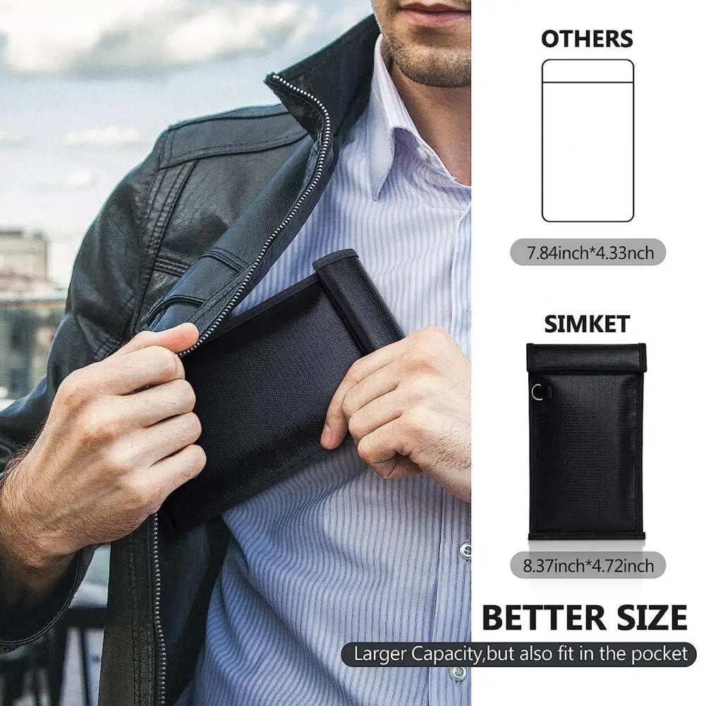Faraday Bag for Laptops & Tablets – RFID & Signal Blocking, Fireproof Shielding