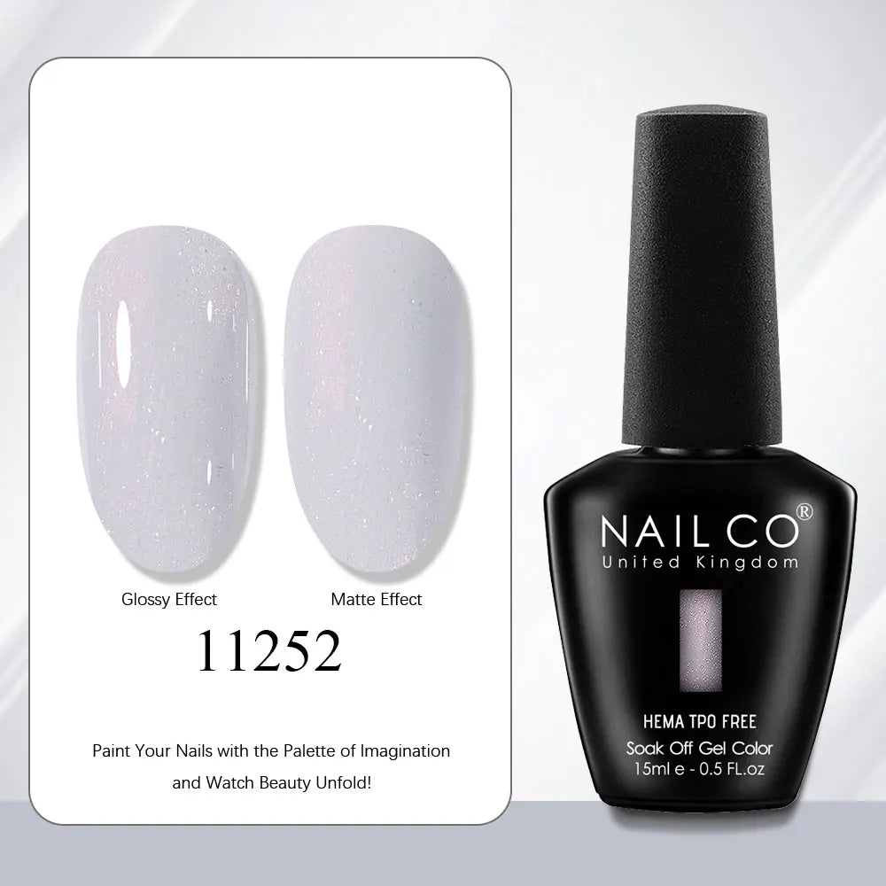 NAILCO Gel Nail Polish 15ml | 333 Colors UV/LED Soak-Off Semi-Permanent Gel Varnish | Long-Lasting Natural Resin Formula