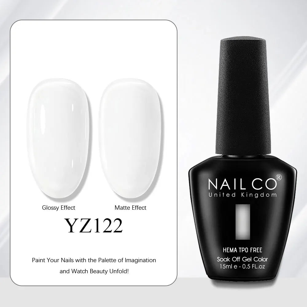 NAILCO Gel Nail Polish 15ml | 333 Colors UV/LED Soak-Off Semi-Permanent Gel Varnish | Long-Lasting Natural Resin Formula