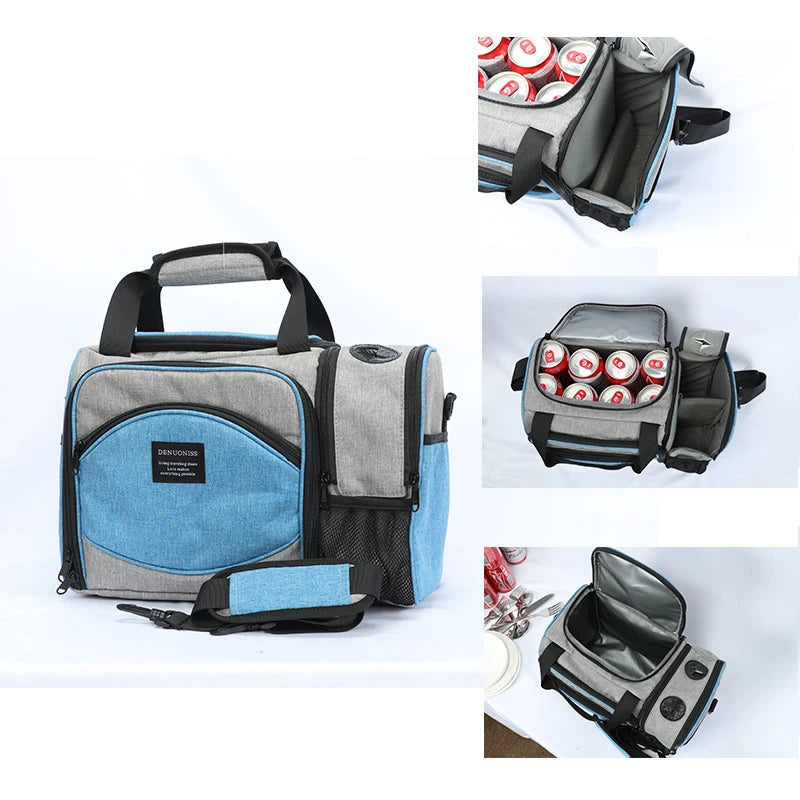 Insulated Lunch Bag — Waterproof Thermal Food Container with Adjustable Shoulder Strap