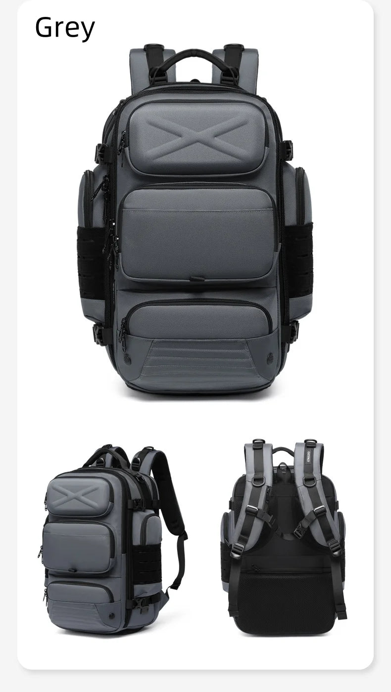 Ozuko Men's Waterproof Travel Backpack | Large Capacity Laptop Bag with Shoe Compartment