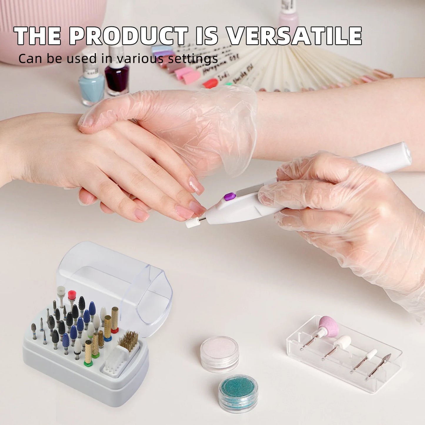 30-Slot Nail Polish Organizer | Acrylic Portable Display Stand | Dustproof Nail Polish Holder for Salon & Home