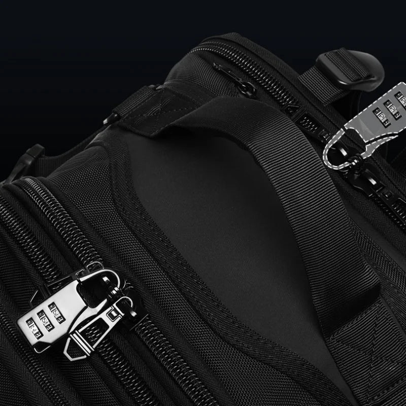 Ozuko Men's Waterproof Travel Backpack | Large Capacity Laptop Bag with Shoe Compartment