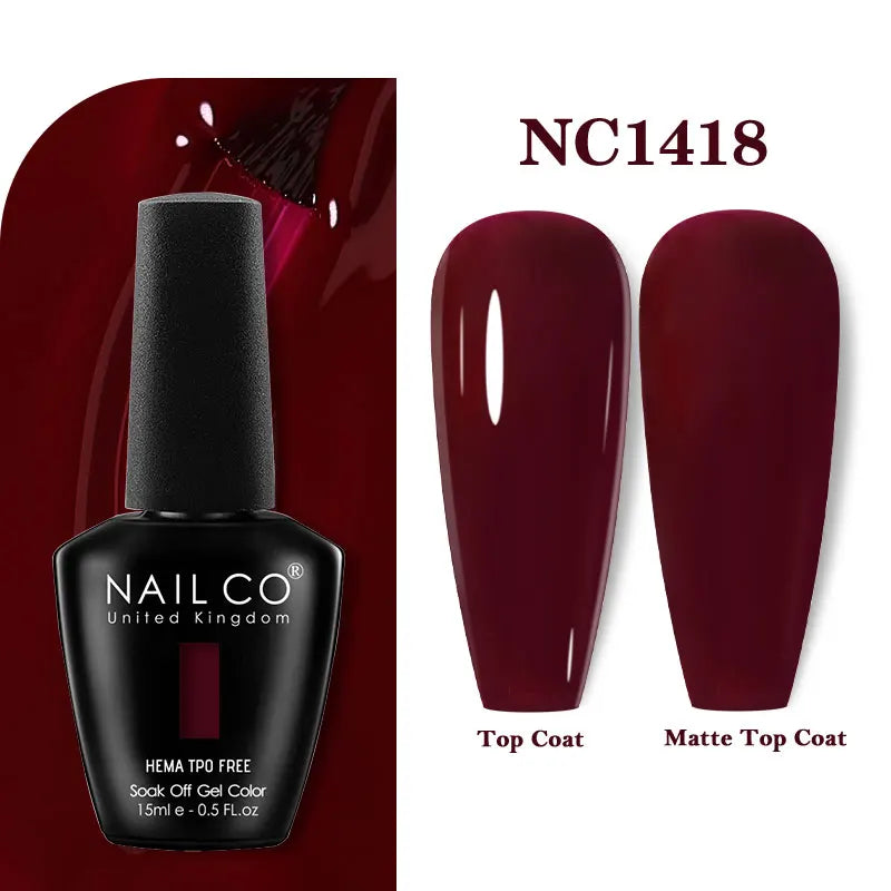 NAILCO Gel Nail Polish – HEMA-Free Soak-Off UV/LED Gel | 15ml | 333 Colors