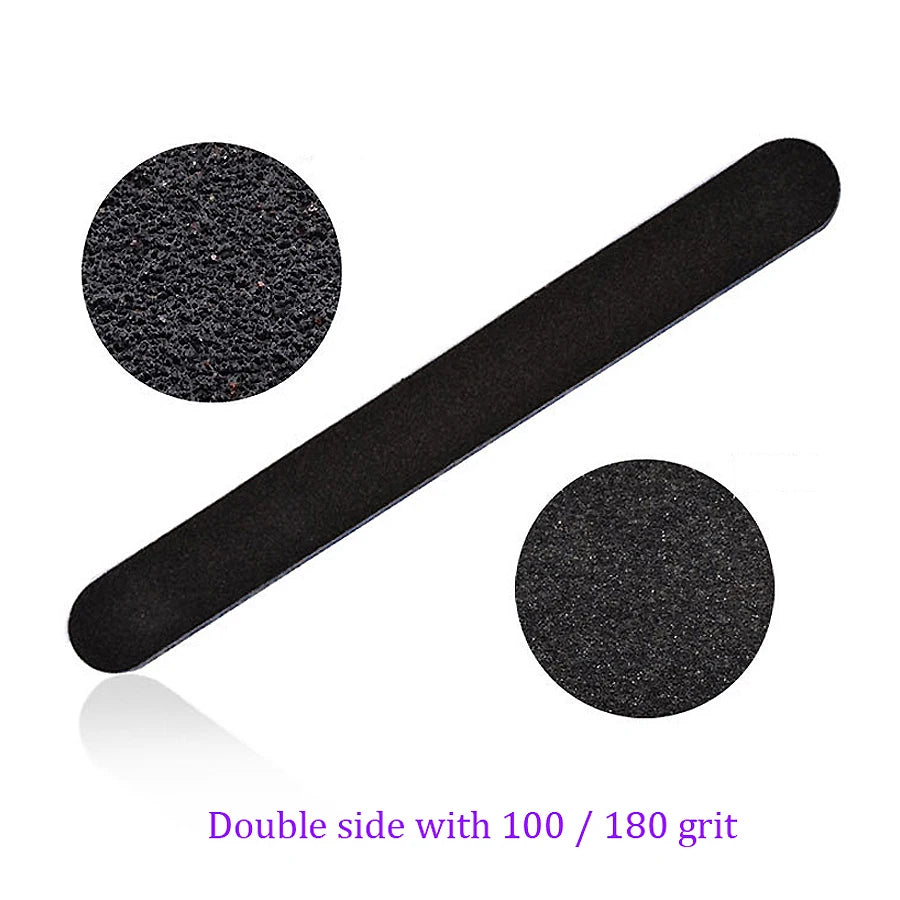 5-Pack Emery Board Nail Files — Double-Sided Manicure Set