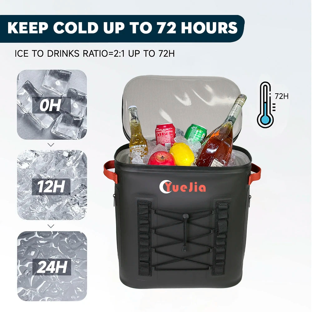 Use Insulated Lunch Food Can Cooler Backpack Ice Cooler Box Portable Soft Coolers Waterproof Insulated Box