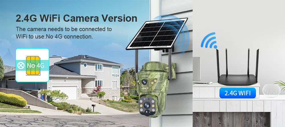 LS VISION 4K Dual Screen 4G Solar Hunting Camera Outdoor WiFi PTZ Human/Animal Detection 2-Way Talk Waterproof Security Cameras