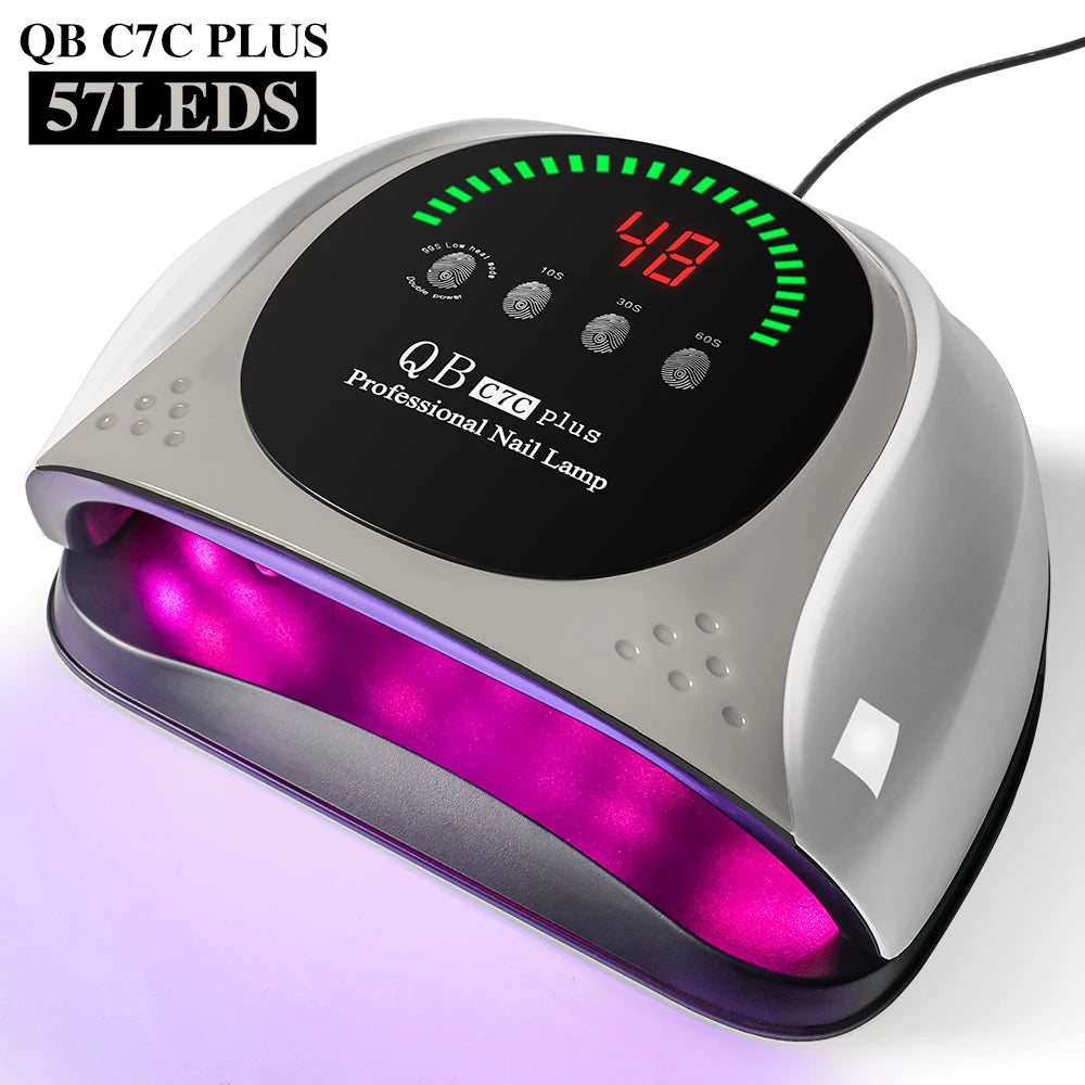 57 LED UV/LED Nail Lamp — Professional Gel Polish Curing Light with Diamond Design
