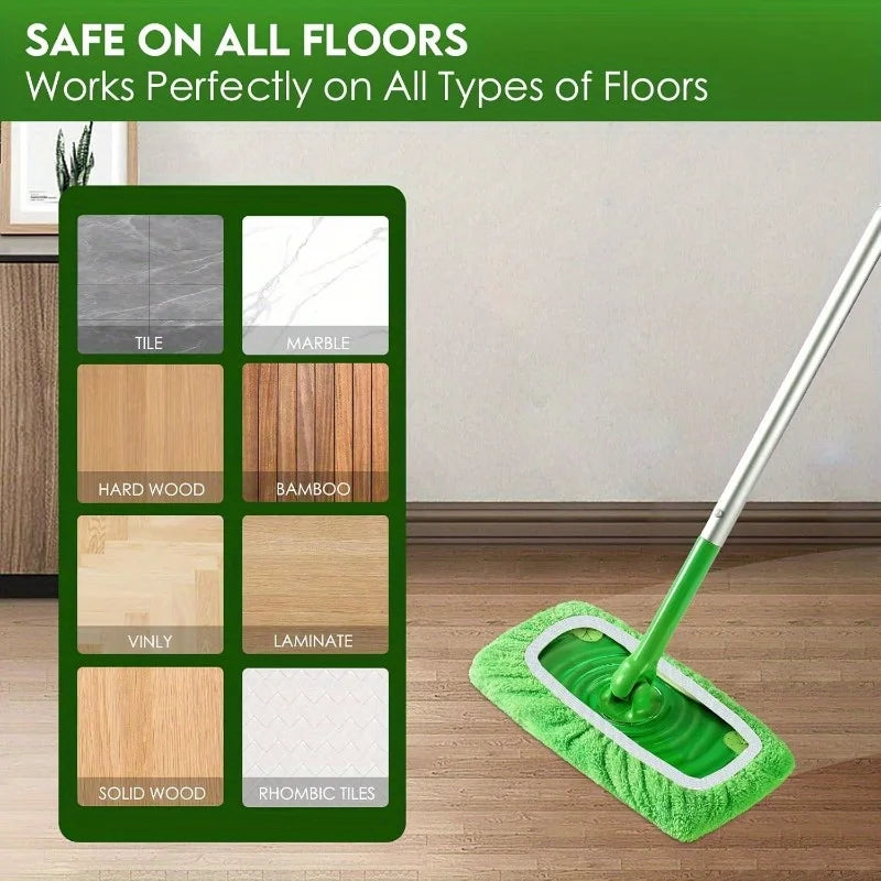 Microfiber Flat Mop Replacement Pads – Chenille Cloth Cover, 4/6/8 Pack for Kitchen & Home Cleaning