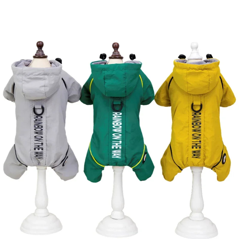 Waterproof Pet Jumpsuits Winter Fleece Dog Clothes Coat with D-ring For Small Dogs Yorkshire Bichon Puppy Clothing ropa perro