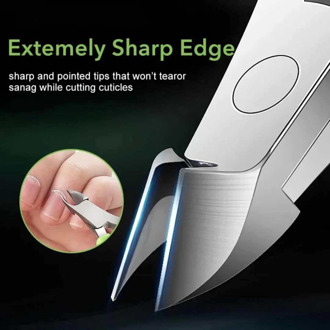 Cuticle Nippers & Nail Clipper Set | Stainless Steel Ingrown Nail & Dead Skin Remover