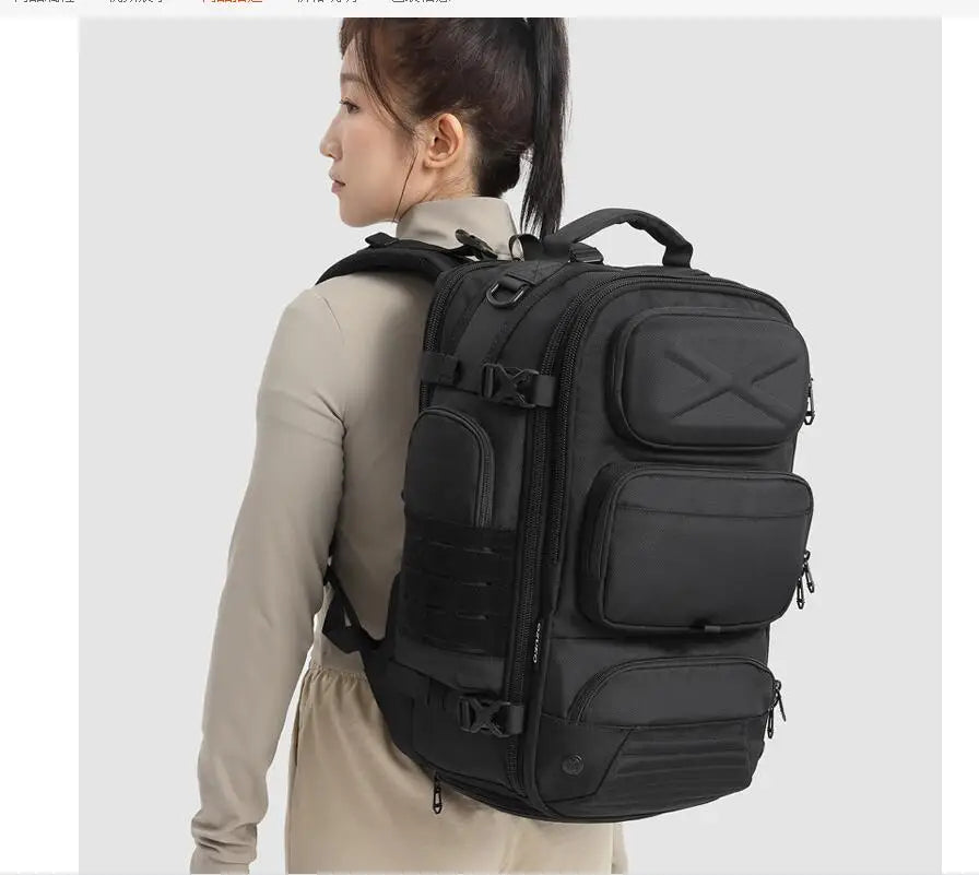 Large Capacity Waterproof Travel Backpack | Men's Outdoor Multi-Function Weekend Bag
