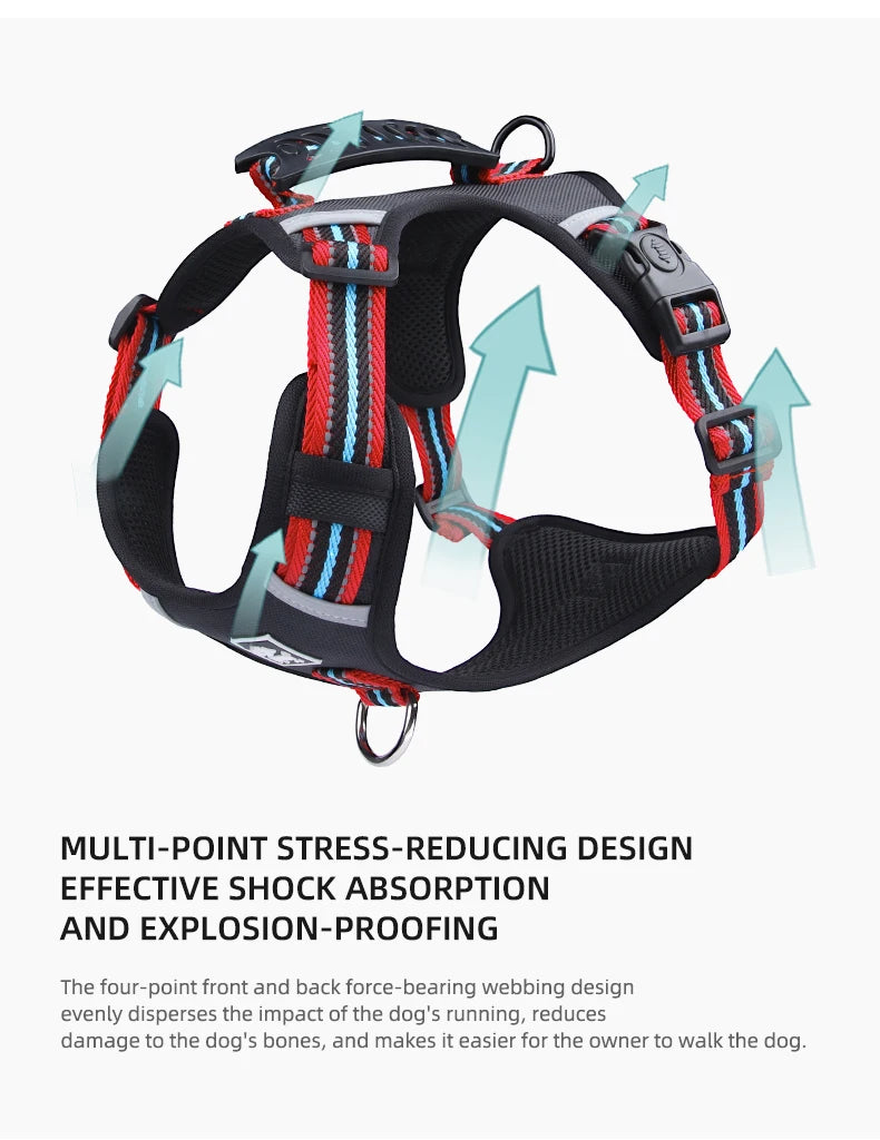 Pet Dog Harness Handle Puppy Collar Large Dog Lead Lightweight Walking Explosion-proof Lift Dog Travel Harnesses Dog Leash