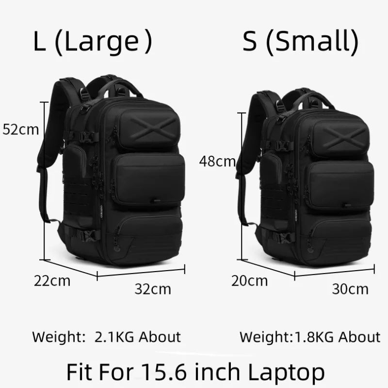 Ozuko Men's Waterproof Travel Backpack | Large Capacity Laptop Bag with Shoe Compartment