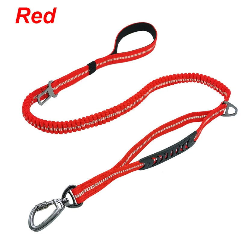 Adjustable Pet Dog Nylon reflective multi-functional retractable dog leash Car Seat Belt Cushioning Retractable Reflectivenylon