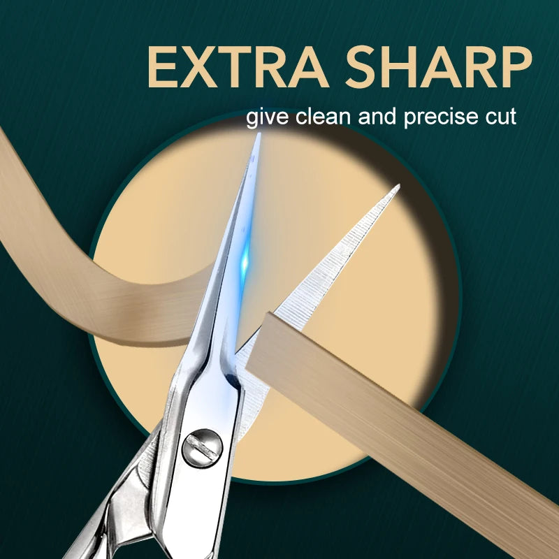 Russian Manicure Cuticle Scissors | Curved Tip Stainless Steel Dead Skin Remover