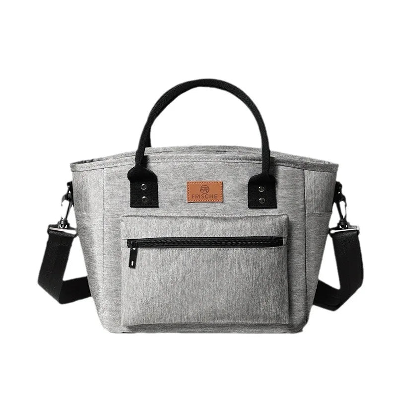 Portable Insulated Lunch Box Bag – Waterproof Picnic & Office Tote with Ice Pack Pocket