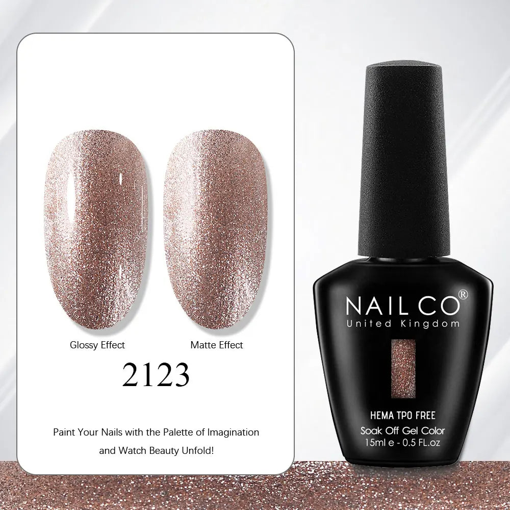 NAILCO Gel Nail Polish 15ml | 333 Colors UV/LED Soak-Off Semi-Permanent Gel Varnish | Long-Lasting Natural Resin Formula