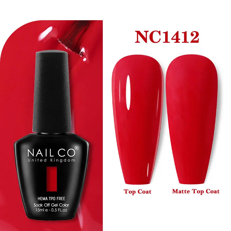 NAILCO Gel Nail Polish – HEMA-Free Soak-Off UV/LED Gel | 15ml | 333 Colors