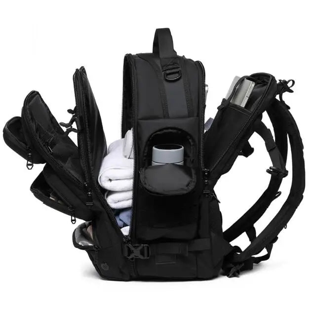 Large Capacity Waterproof Travel Backpack | Men's Outdoor Multi-Function Weekend Bag