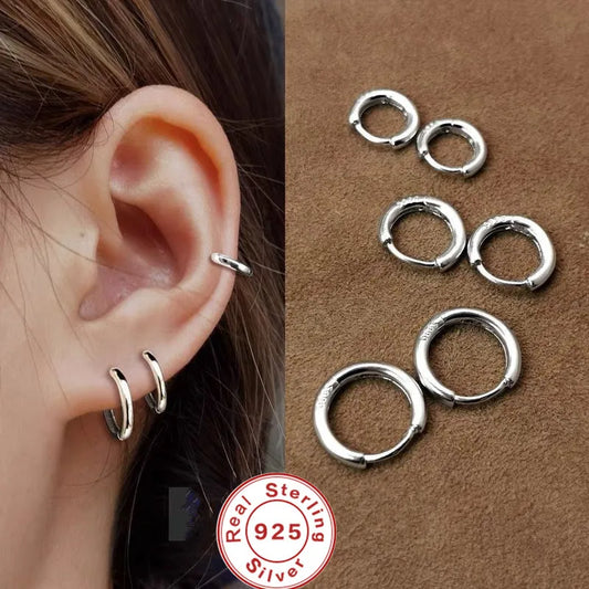 925 Sterling Silver Amethyst Round Stud Earrings for Women – Classic Fine Jewelry Gift