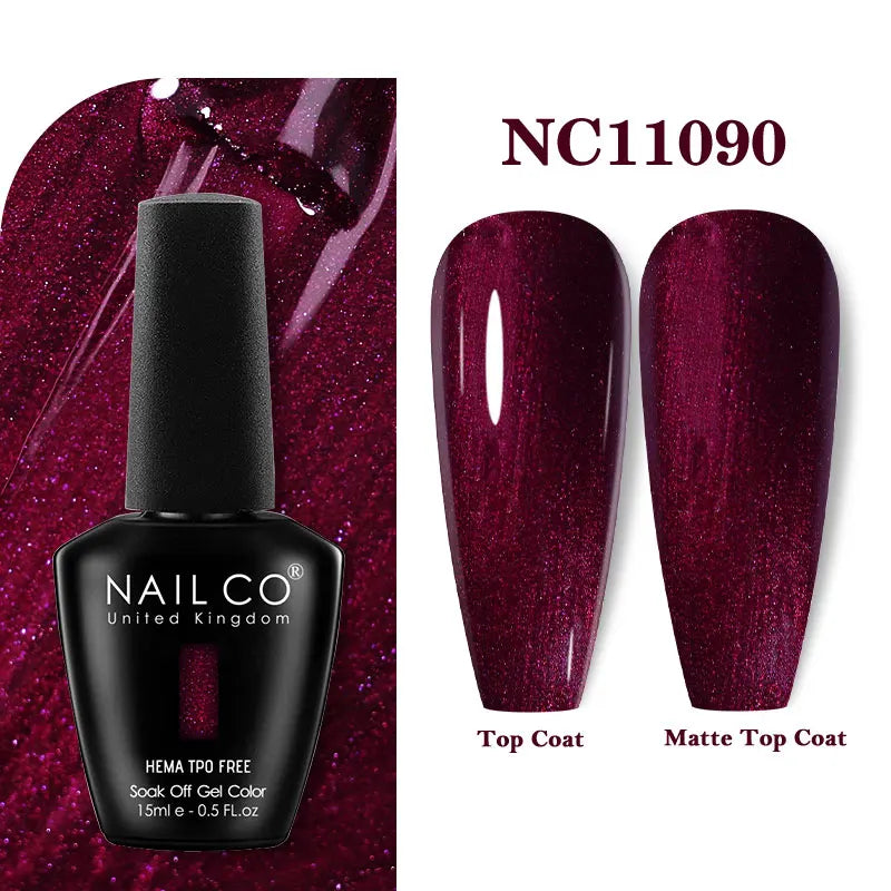 NAILCO Gel Nail Polish – HEMA-Free Soak-Off UV/LED Gel | 15ml | 333 Colors