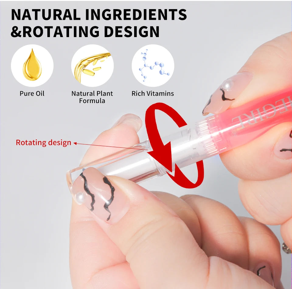 LIMEGIRL 6PCS Nail Care Nutritional Cuticle Oil Pen Gift Box Set for Nail Polish Nutrition Oil Dead Skin Crack Care Nail Set