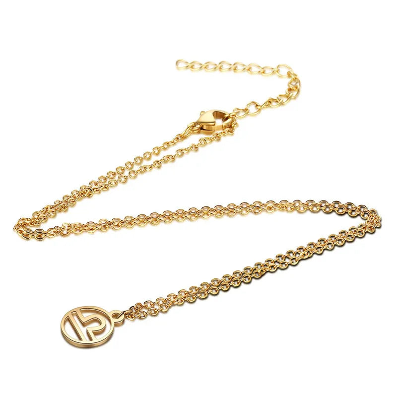 Simple Round 12 Zodiac Sign Necklaces for Men Women Classic Virgo Leo Libra Scorpio Sagittarius Pendant Necklace Birthday Gifts