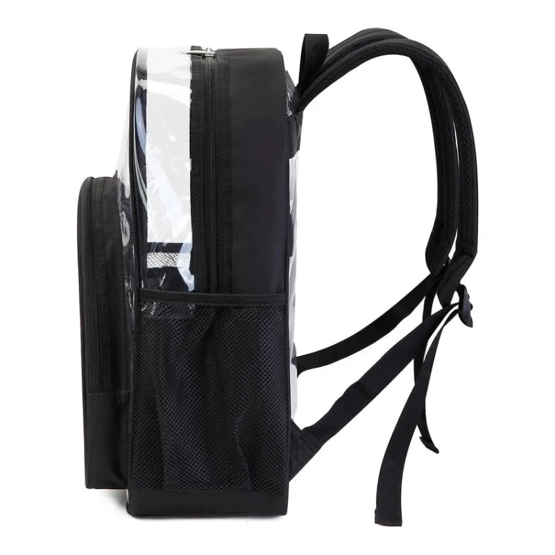 Backpack Waterproof Transparent School Bag Girl Large Capacity Backpack Solid Clear Backpack Men Fashion Transparent Plastic Bag