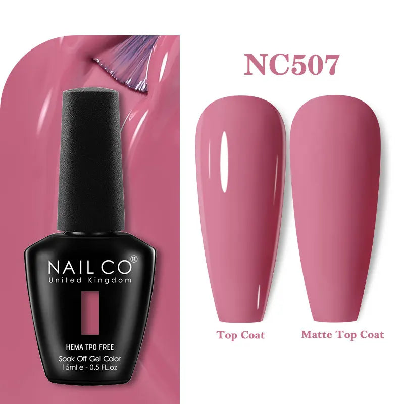 NAILCO Gel Nail Polish – HEMA-Free Soak-Off UV/LED Gel | 15ml | 333 Colors