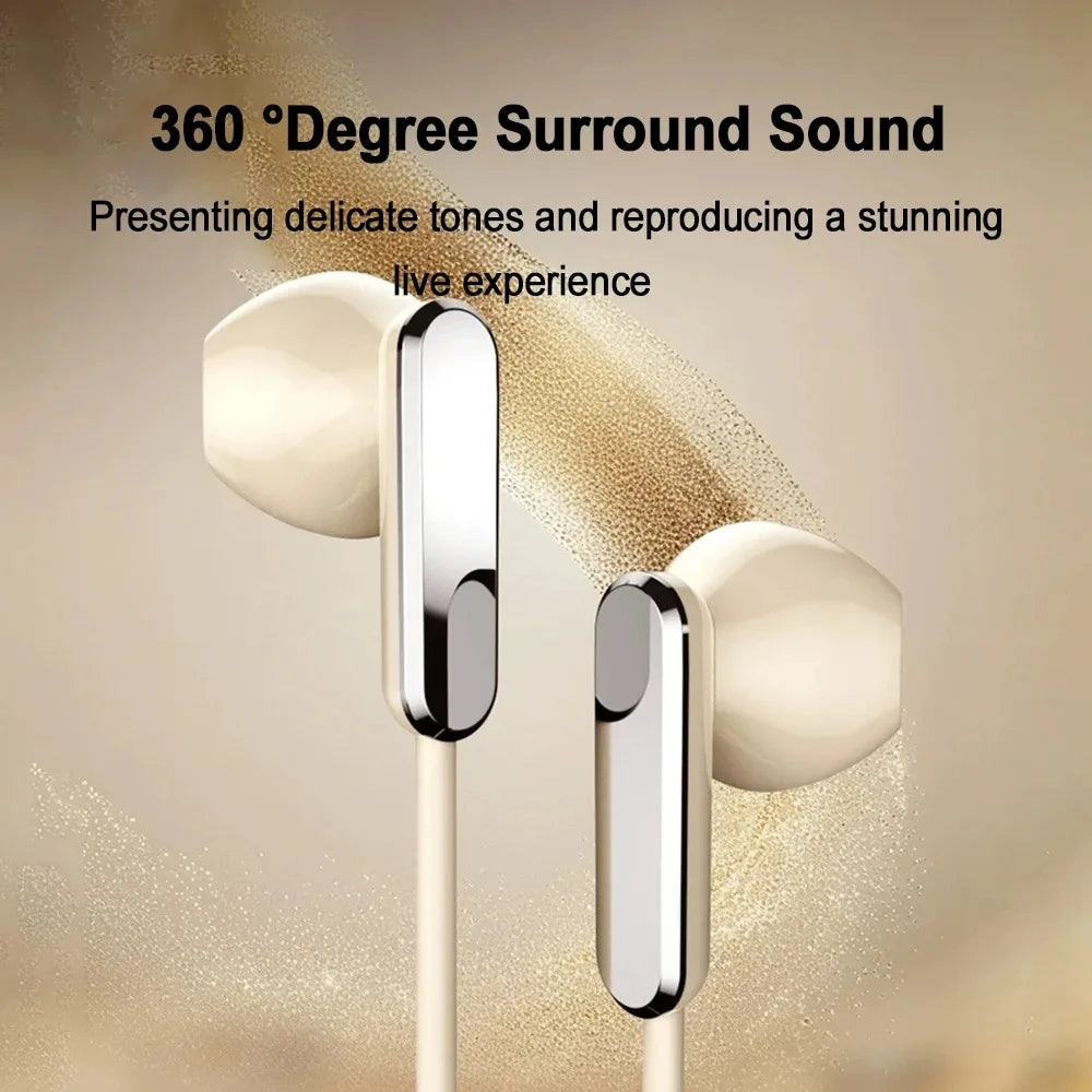 MiGuer Wired HiFi Earphones | 3.5mm & Type-C | Bass Stereo | Built-In Mic | Volume Control | Waterproof | Gaming & Music | 4 Colors